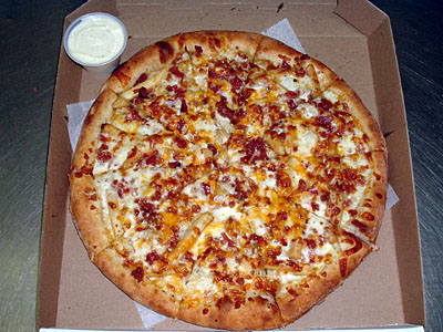 Bacon, Cheese, and Fries Gourmet Pizza