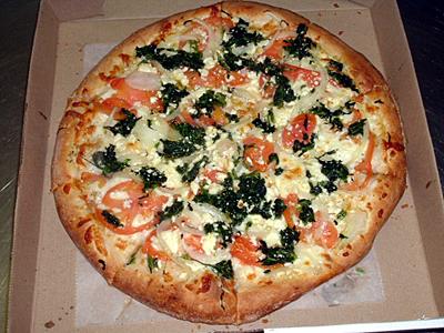 Spinach & Feta Gourmet Pizza